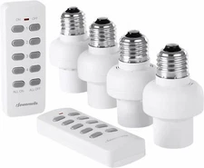 DEWENWILS Remote Control Light Lamp Socket E26/E27 Bulb Base Light Switch Kit