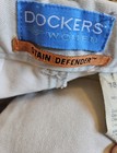 Lady's Dockers Khaki Flat Front Side Slit Pockets Sz 18 Med — photo 5