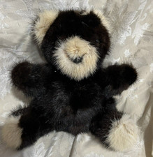Rare Bear Vintage Genuine Mink fur Teddy Bear Brown HTF 10  