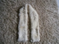 Webpelz-Schal  140,00 cm x 15,00 cm - ecru