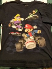 Nintendo Youth XL Navy Blue Tshirt Mario Cart DS RARE