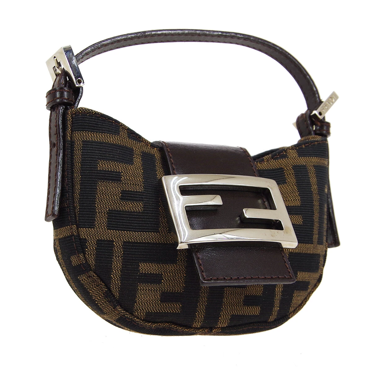 Vintage Fendi Zucca Mini Baguette Bag 