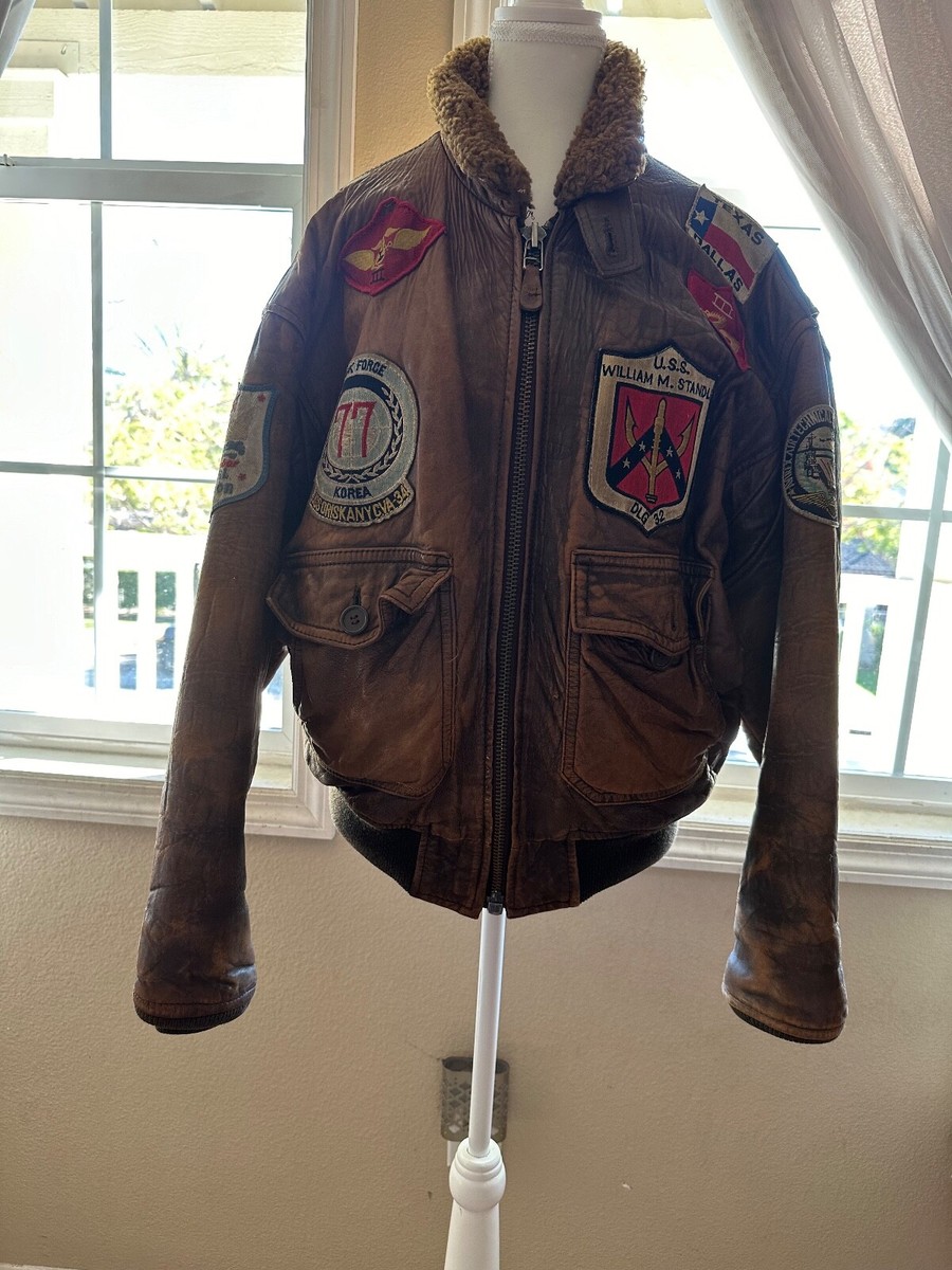 Vintage Avirex Type G-1 Leather Flight Bomber Jacket Size S Vintage Avirex Type G-1 Leather Flight Bomber Jacket Size S