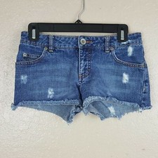 Mossimo Denim Women's Junior Size 1 Shorts Blue TU1