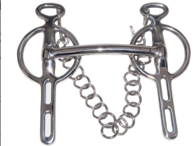 IDEAL EQUESTRIAN MULLEN MOUTH LIVERPOOL DRIVING BIT