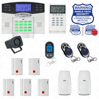 WIRELESS HOME SECURITY SYSTEM - LCD BURGLAR FIRE ALARM HOUSE AUTO-DIALER NEW A04