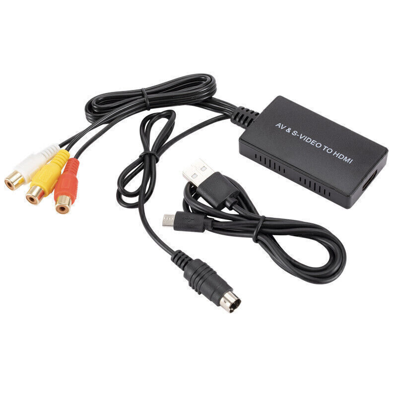 SVideo To HDMI Converter AV To HDMI Adapter RCA Conver 720p60Hz For