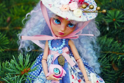  Ever After High Repaint Puppe Ooak Custom Puppenkätzchen mit Fisch
