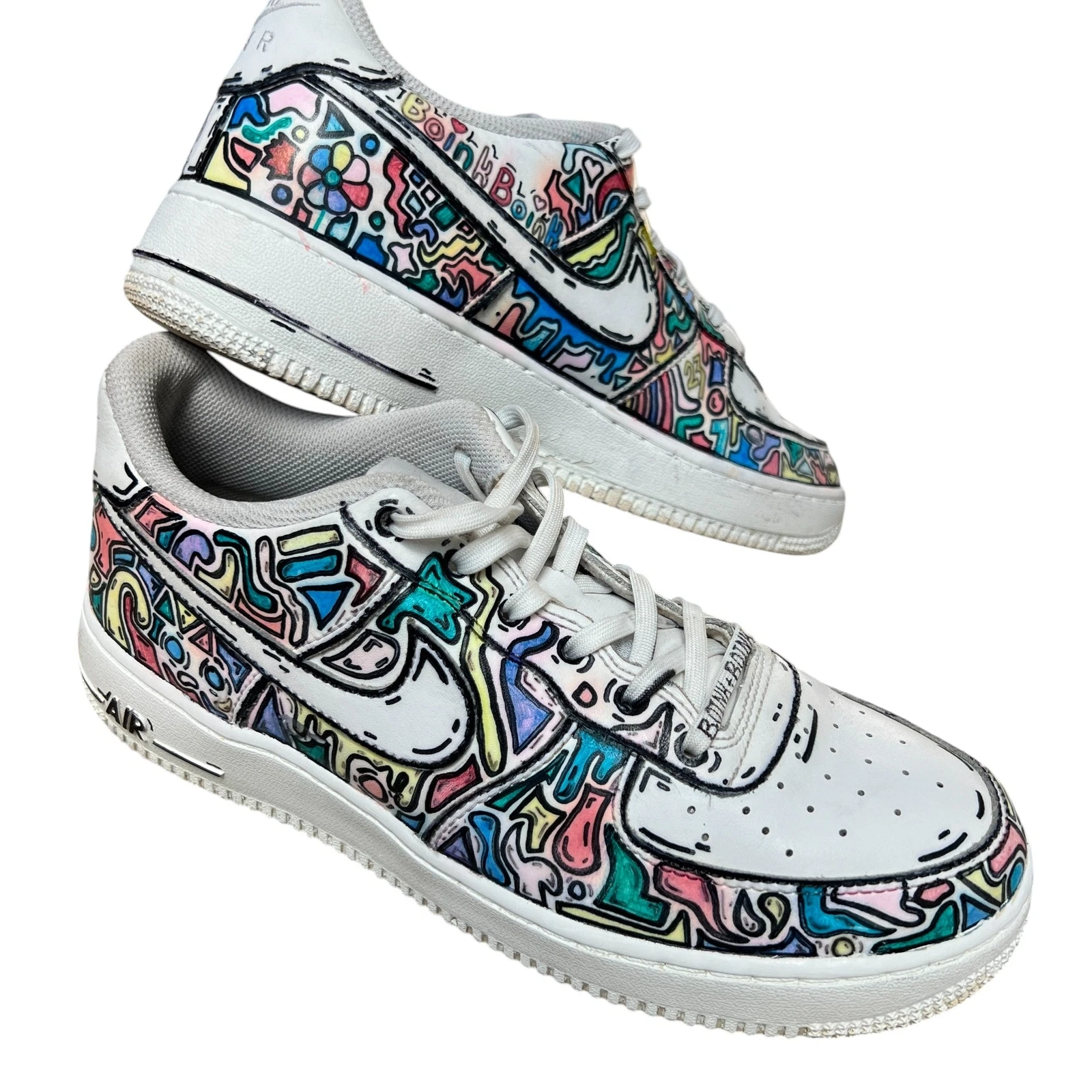 Nike Air Force Ones personalizzate taglia 7 giovani unisex