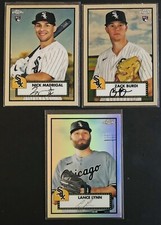 2021 Chrome Platinum WHITE SOX Nick Madrigal RC Burdi Rookie Lynn Refractor MINT