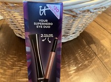 It Your Superhero Eye Duo Mascara Shadow Stick 2pc Full Size Set NEW