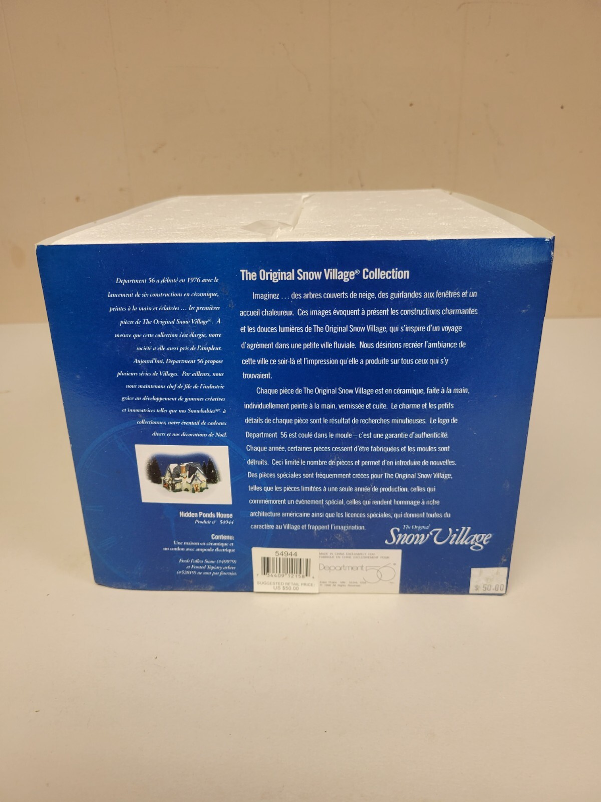 DEPT 56 5654944 HIDDEN POND HOUSE SNOW VILLAGE 734409121584 eBay