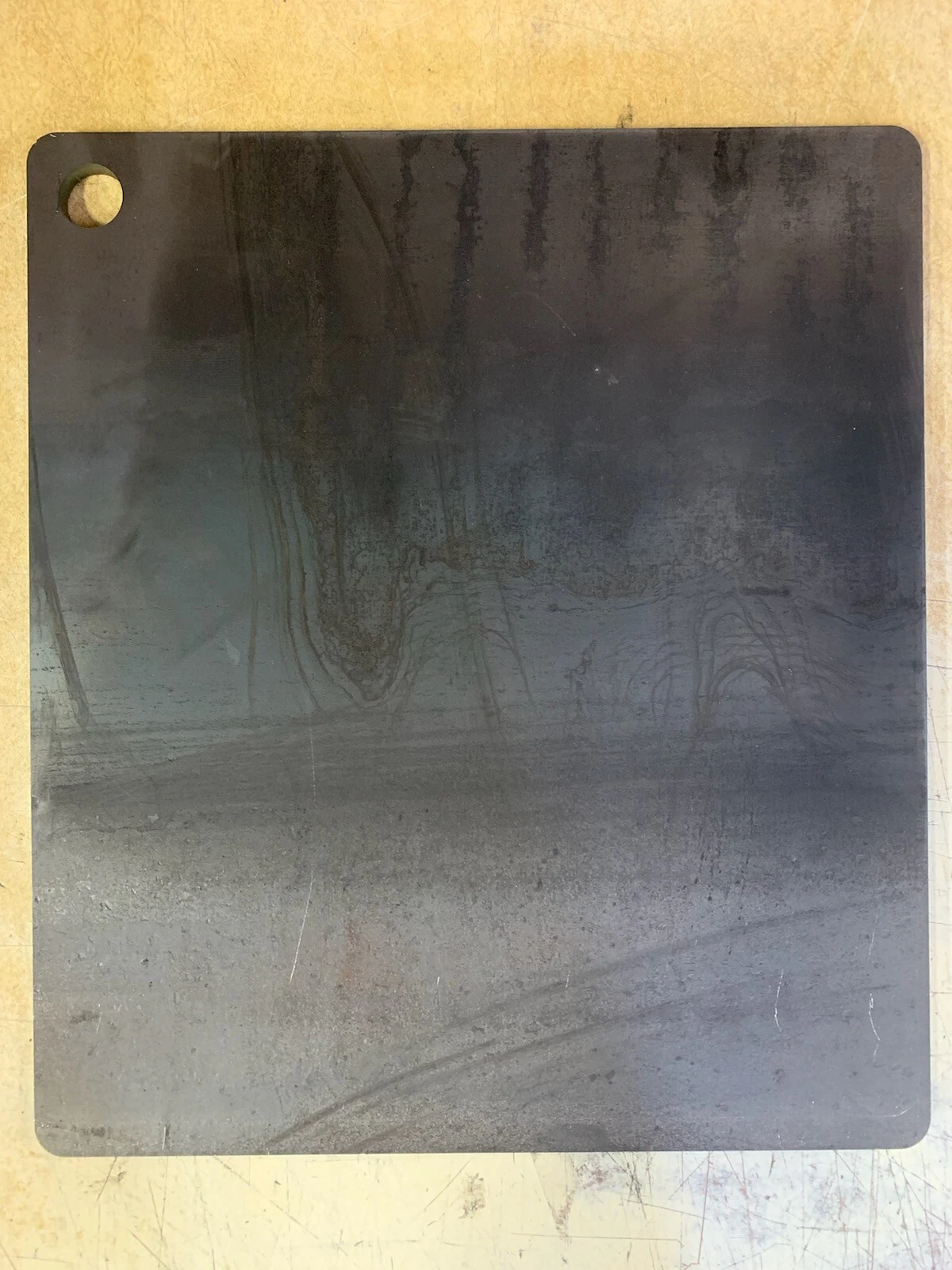 1/4" Steel Pizza Baking Plate, 1/4" x 14" x 16", Rounded Corners, Hole, A36
Opens in a new window or