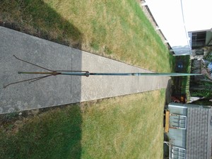 Vintage Rare Early 1900 S Barn Metal Lightning Rod Weathered