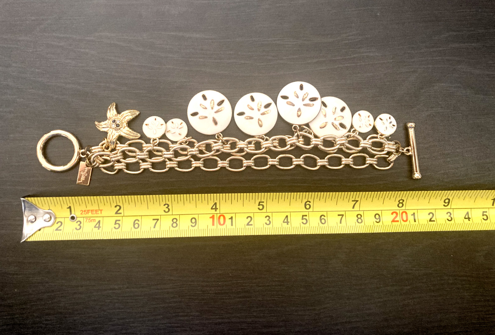 Lilly Pulitzer 3 Chains Toggle Charm Bracelet - image 5