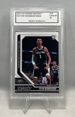 Victor Wembanyama Rookie Graded Gem Mint 10 - Panini Instant 1st