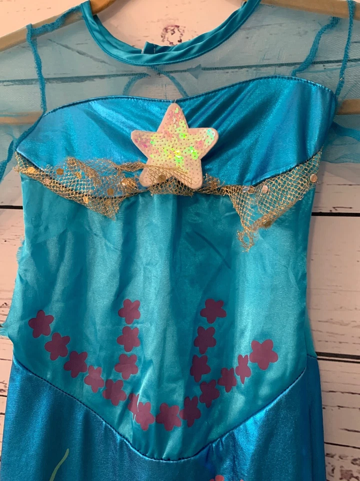 Fantasia Vestido Sereia Rubis Meninas Tamanho Pequeno DANIFICADO - LEIA A DESCRIÇÃO - Imagem 2 de 4