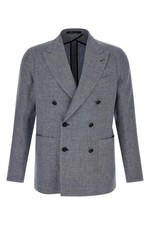 TAGLIATORE Montecarlo Blue Linen/Cotton Blazer New  Authentic