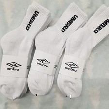 Umbro White Cushioned Socks 9 Pairs Free Shipping