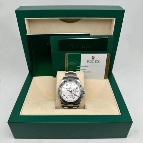 Rolex Exporer II GMT 216570 Steel White Dial Automatic Mens Watch