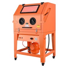 Vevor 245 Gallon Sandblasting Cabinet Heavy Duty Steel Sand Blaster 40-120 Psi