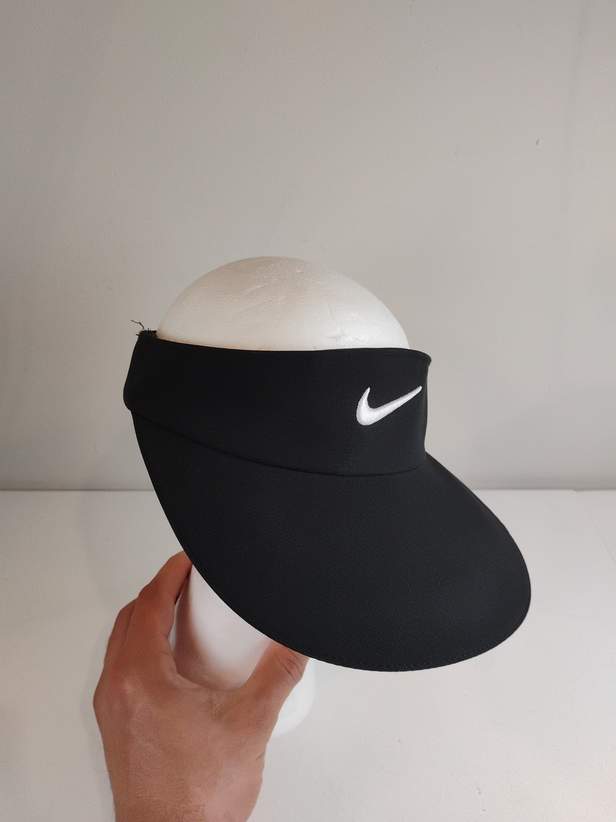 Nike Featherlight Visor Hat Adjustable Strap Blac… - image 2
