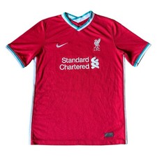 Nike Dri-Fit FC Liverpool Soccer Jersey 2020-2021 Home Standard Chartered