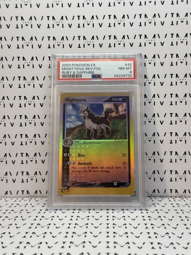 Mightyena graded PSA 8 for sale on eBay