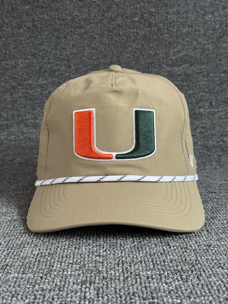 '47 Brand Miami Hurricanes Rope Snapback Khaki OSFA NCAA Hat