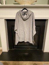 NWT Lane Bryant light gray cowl neck poncho