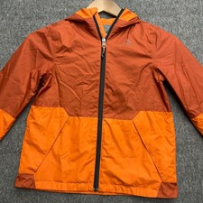 Chaqueta Cortavientos Quechua Talla Juvenil 10 Niño Niños Naranja Con Capucha