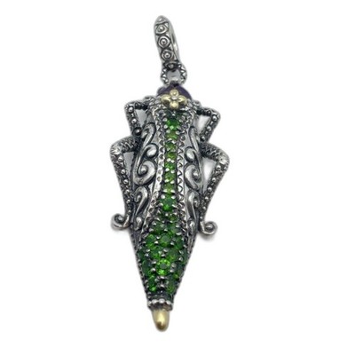 Barbara Bixby Heuschrecke Anhänger 18K Gelbgold Sterlingsilber Amethyst