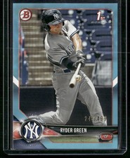 2018 Bowman Draft #BD-84 Ryder Green Sky Blue #/499