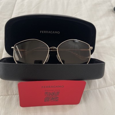 FERRAGAMO Gancini Tea Cup 59mm Gradient Round Sunglasses