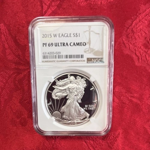 2015- W American Silver Eagle Proof NGC PF 69 Ultra Cameo