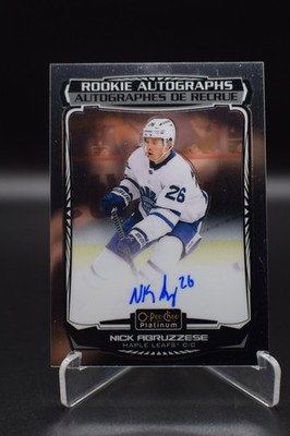 NICK ABRUZZESE 2022-23 O-Pee-Chee PLATINUM HOCKEY ROOKIE AUTO GRAPHS R-NA   