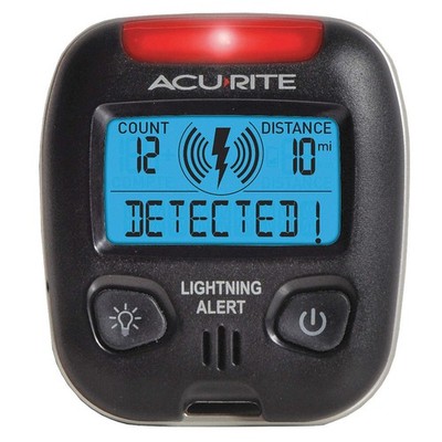 ACURITE 02020CA1 Lightning Detector,2-13/16'' H,2-1/2'' W 53DR03