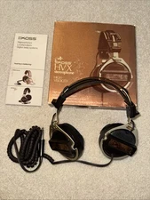 Vintage KOSS HV/X High Velocity Stereo Headphones Vintage 1979 - AS IS