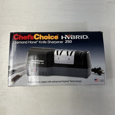 Chef's Choice HYBRID 250 Diamond Hone Electric & Manual Knife Sharpener 3 Stage