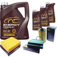 SCT Inspektionspaket 8L Mannol Energy Premium 5W-30 FüR BMW 5Er E39 523I 520I