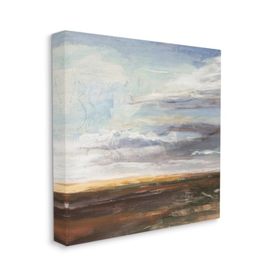 Stupell Abstract Open Meadow Landscape Soft Cloudy Sky
