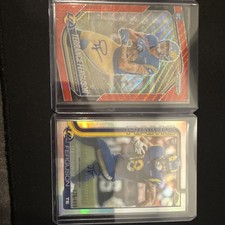 Terrance Ferguson Rams 2 Card Rookie Lot: Prizm/Topps Chrome Numbered Autographs