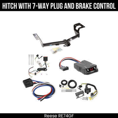 Hitch Tow PKG+ Brake Control For 12-16 Honda CR-V All Models 2'' Receiver Class 3