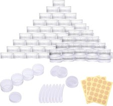 Döschen 5ml Leerdose Klarer Tiegel mit Deckel 71 Stück Probenbehälter Kosmetika