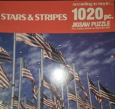 Hoyle Stars & Stripes Puzzle 1020 Pc Flags Patriotic 18'' x 25.75'' New Sealed