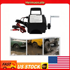 Electric Winch 6000lbs-300w Marineatv Winch Remote Control Handwire Control