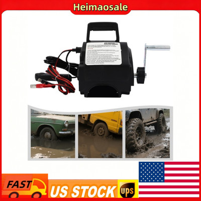 Electric Winch 6000lbs-300W Marine/ATV Winch, Remote Control Hand/Wire Control