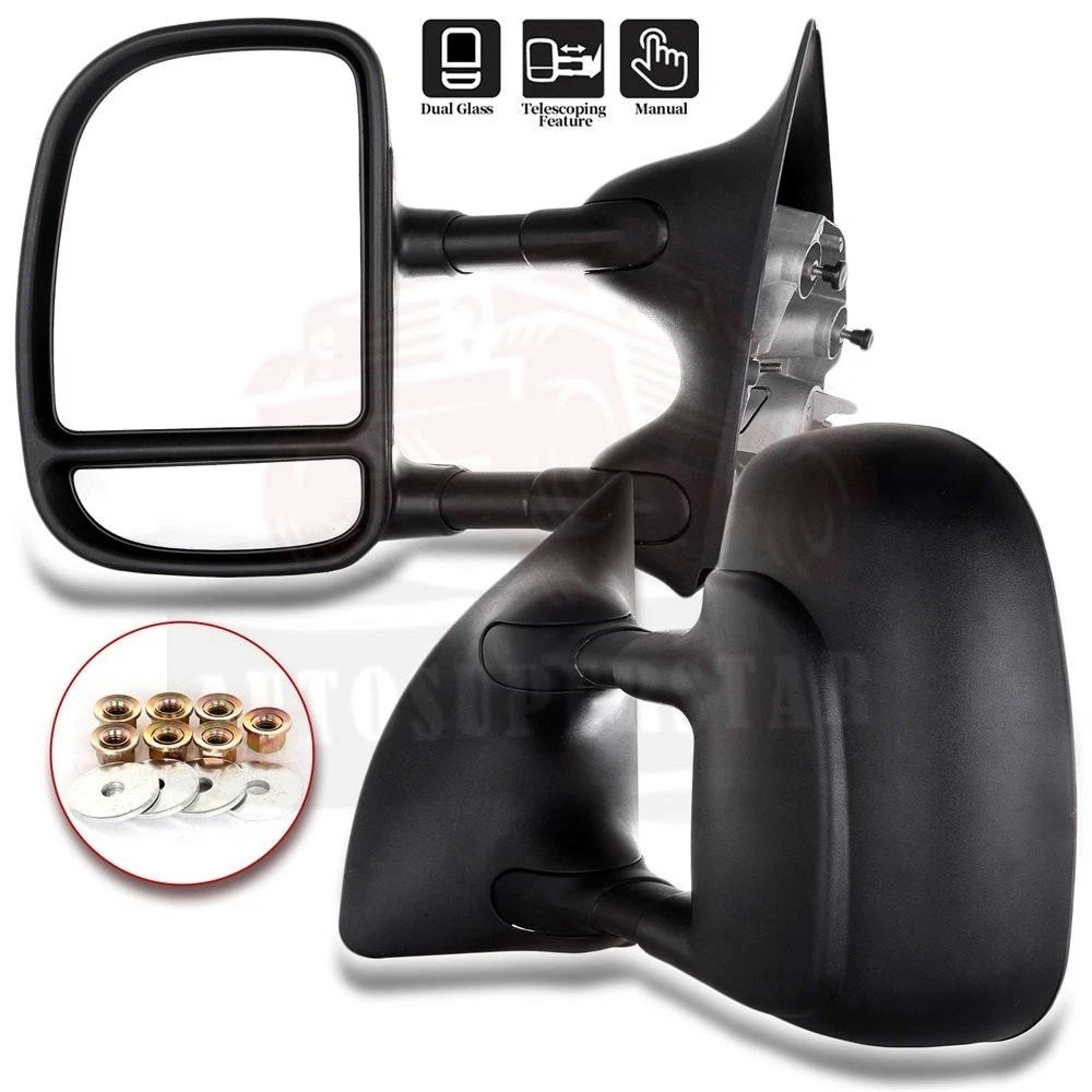 LH+RH Tow Telescoping Manual Side Mirrors For Ford F250-F550 Super Duty 1999-16
Opens in a new windo