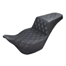 Saddlemen Step Up Seat - Lattice Stitched - Black - FLH 808-07B-175