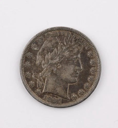 1897-P 1897 Barber Silver Half Dollar XF Details Key Date - 906b